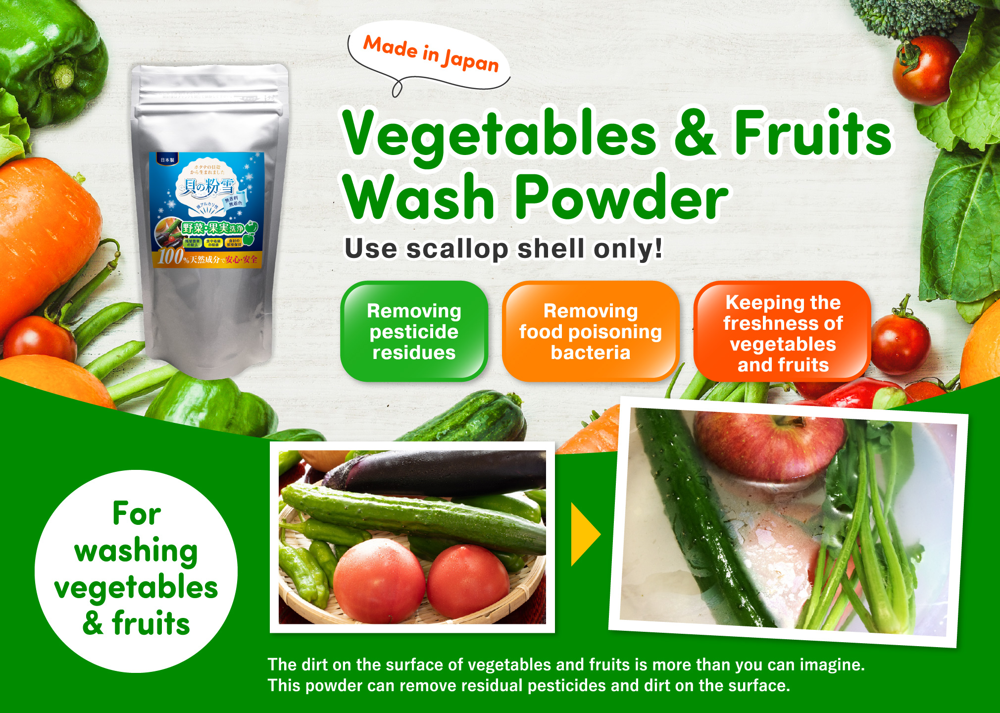 Vegetables & Fruits Wash Powder